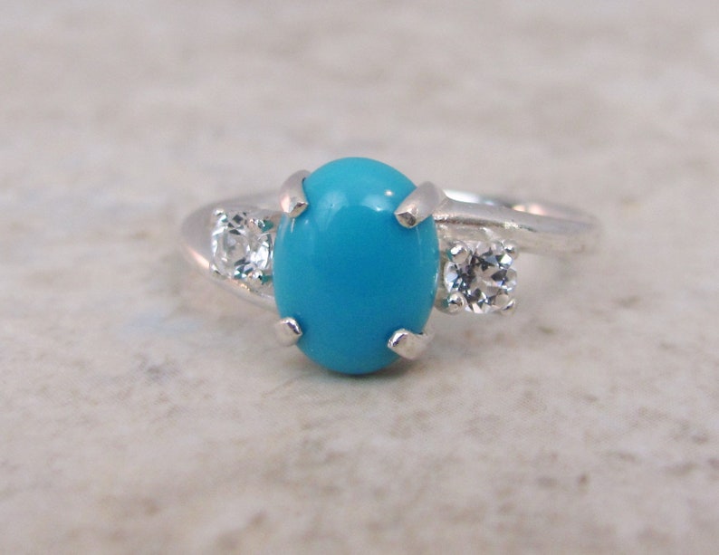 Sleeping Beauty Turquoise Promise Ring