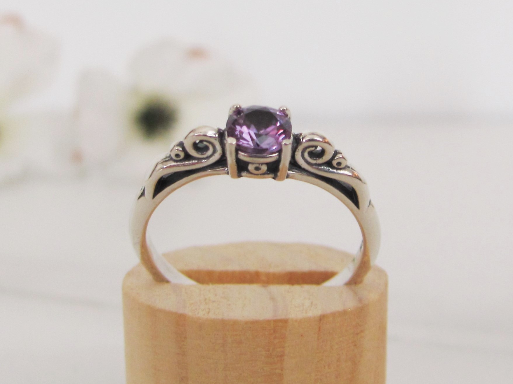 Alexandrite Color Change Ring in Sterling Silver