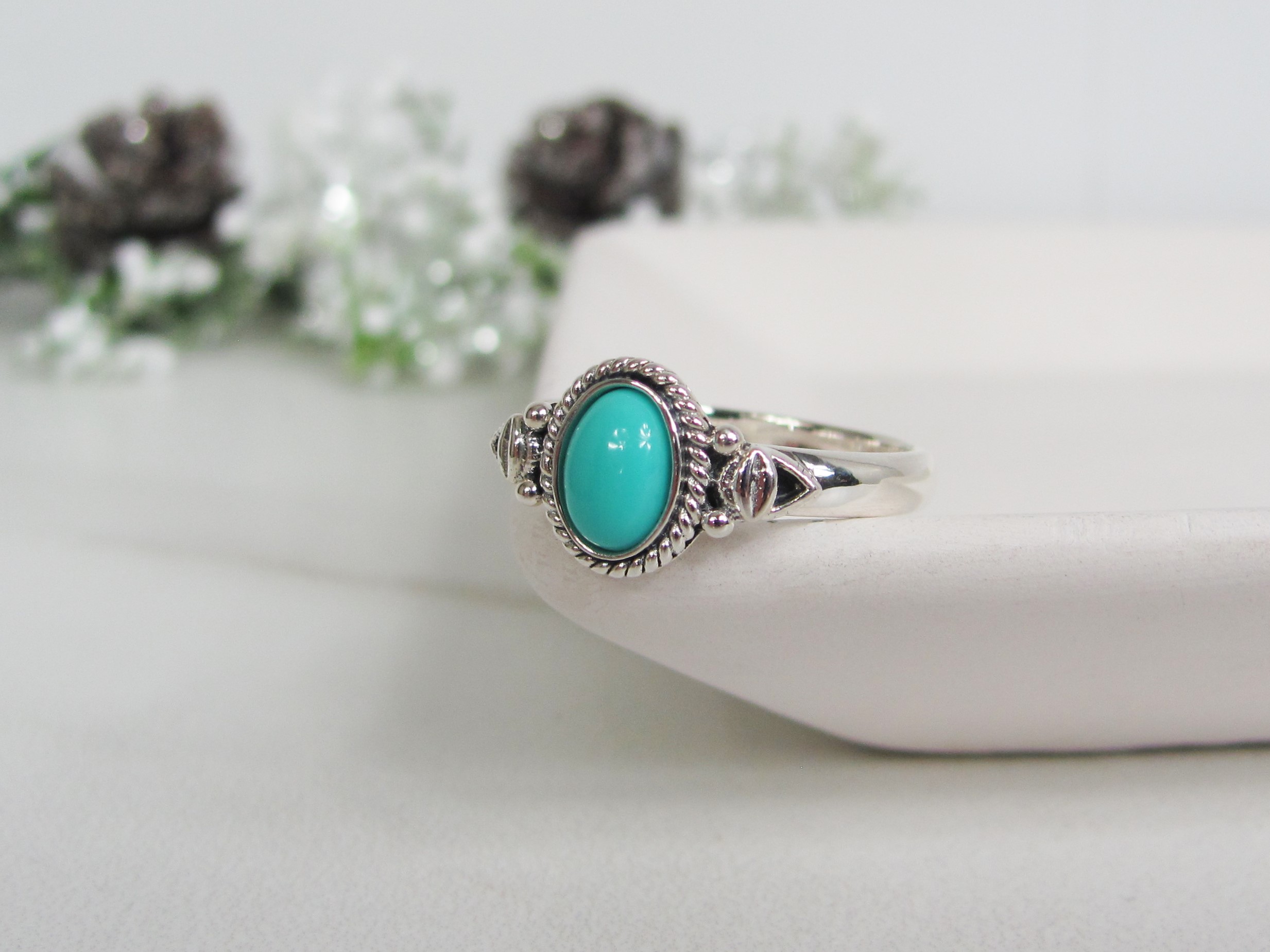 Arizona Turquoise Ring in Sterling Silver